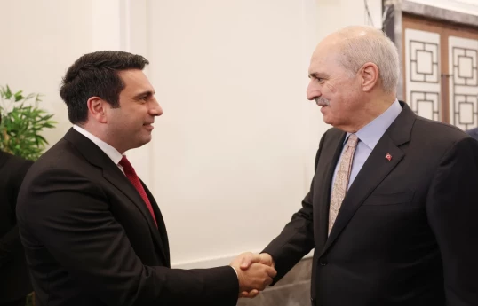 Speaker of the National Assembly (NA) of Armenia, Alen Simonyan, Speaker of the Grand National Assembly of Türkiye, Numan Kurtulmuş