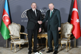Azerbaijani President Ilham Aliyev met with Turkish President Recep Tayyip Erdoğan in Antalya-UPDATED 