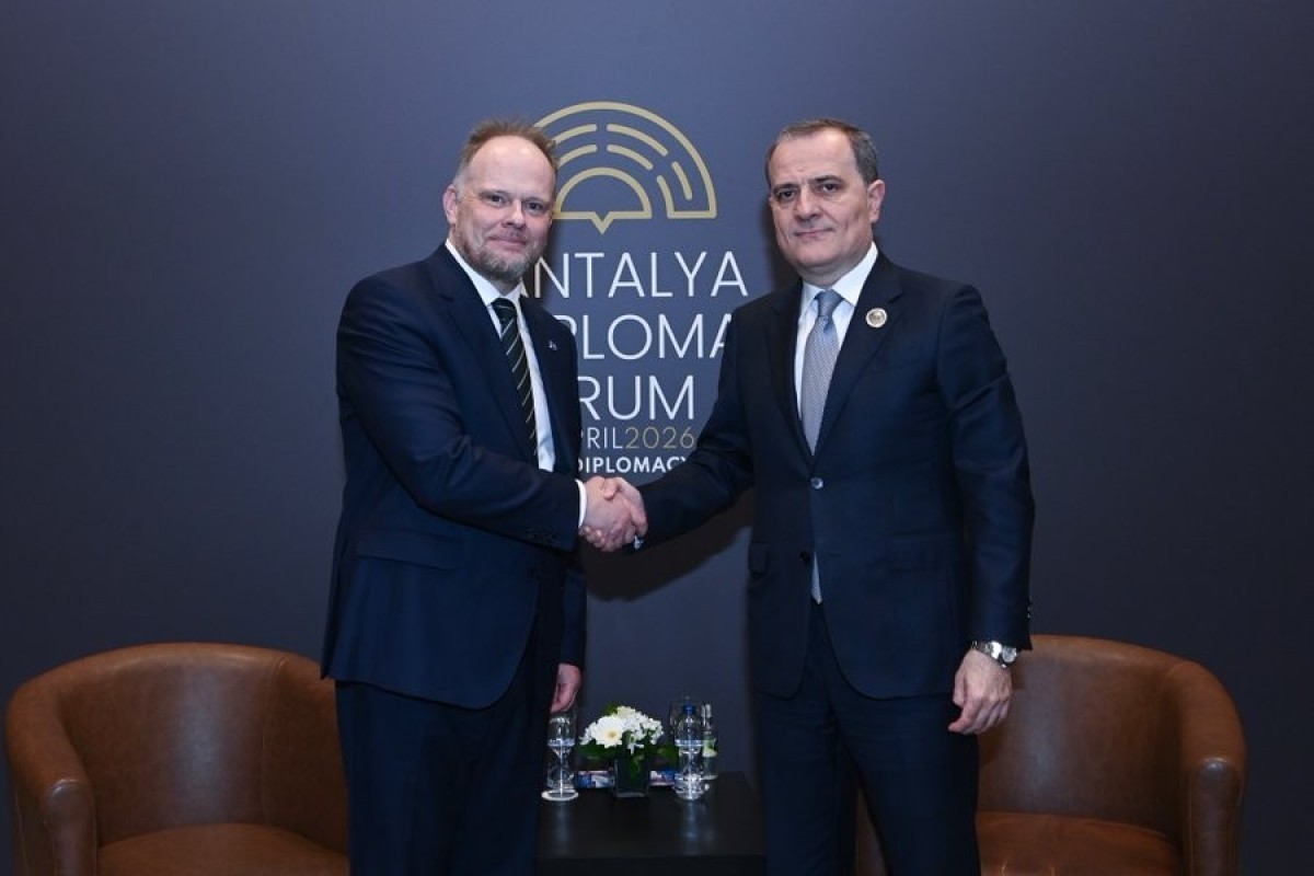 Ambassador Kevin Hamilton, NATO Deputy Assistant Secretary General for Partnerships, Special Representative for the Caucasus & Central Asia, Jeyhun Bayramov, Azerbaijani Foreign Minister