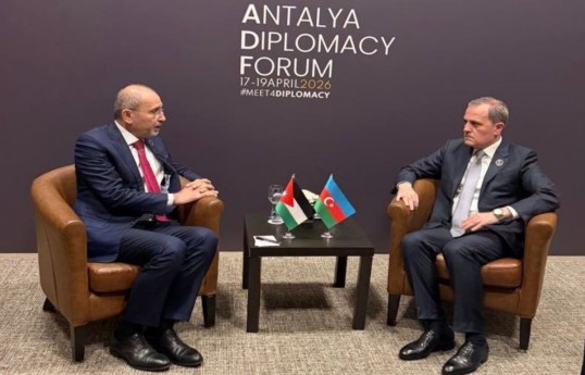 Minister of Foreign Affairs & Expatriates - The Hashemite Kingdom of Jordan Ayman Al-Safadi, Azerbaijan’s Minister of Foreign Affairs Jeyhun Bayramov