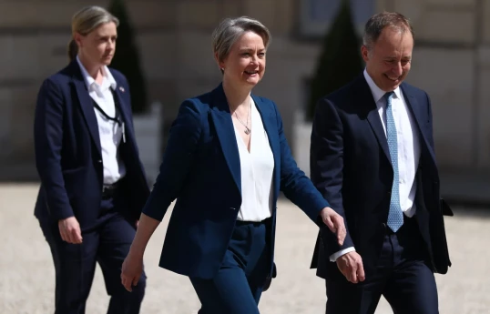 Britain’s Foreign Secretary Yvette Cooper