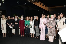 Azerbaijan’s First Lady Mehriban Aliyeva attended panel session on “United for Peace in Palestine: Confronting Scholasticide, Protecting Future” in Antalya - PHOTO 