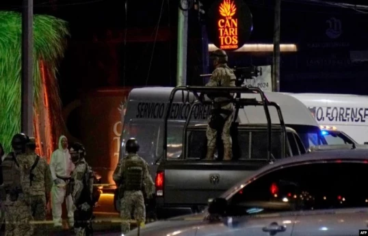 8 killed in armed attack at bar in central Mexico