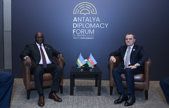 Azerbaijan’s Foreign Minister Ceyhun Bayramov has met Rwanda’s Minister of Foreign Affairs and International Cooperation Olivier Jean Patrick Nduhungirehe on the sidelines of the Antalya Diplomacy Forum.