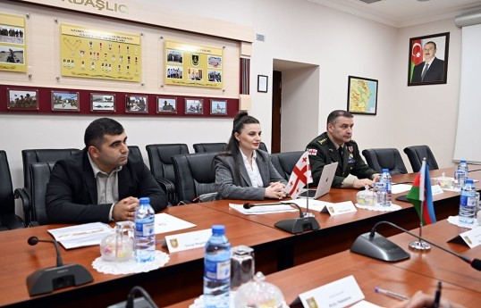 Azerbaijani and Georgian military lawyers hold a working meeting in Baku