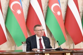 President of Azerbaijan Ilham Aliyev and President of Latvia Edgars Rinkēvičs delivered press statements-UPDATED 
