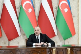 President of Azerbaijan Ilham Aliyev and President of Latvia Edgars Rinkēvičs delivered press statements-UPDATED 