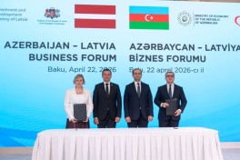 Several documents signed as part of Azerbaijan-Latvia business forum
