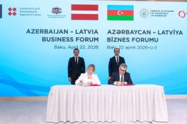 Several documents signed as part of Azerbaijan-Latvia business forum