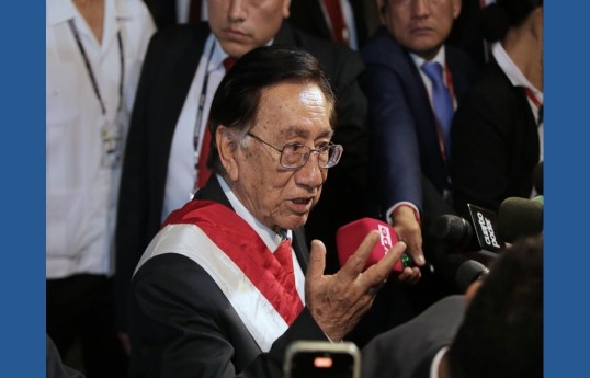 Peru's Defense Minister Carlos Diaz