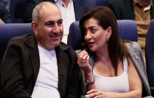 Armenian Prime Minister Nikol Pashinyan and his former spouse Anna Akopyan