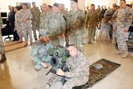 Turkish National Defense University's delegetion visits Combined Arms Army