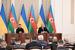 Presidents of Azerbaijan and Ukraine delivered press statements-PHOTO -UPDATED 