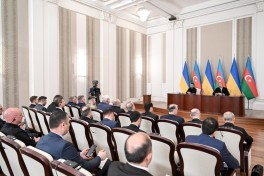 Presidents of Azerbaijan and Ukraine delivered press statements-PHOTO -UPDATED 