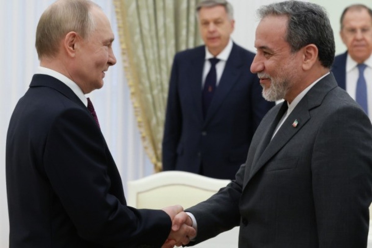 Russian President Vladimir Putin, Iran’s Foreign Minister Abbas Araghchi