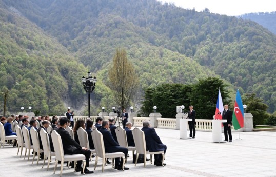 President of Azerbaijan Ilham Aliyev and Prime Minister of the Czech Republic Andrej Babiš delivered press statements-PHOTO -UPDATED 