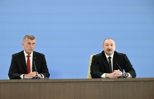 Prime Minister of the Czech Republic Andrej Babiš, President Ilham Aliyev