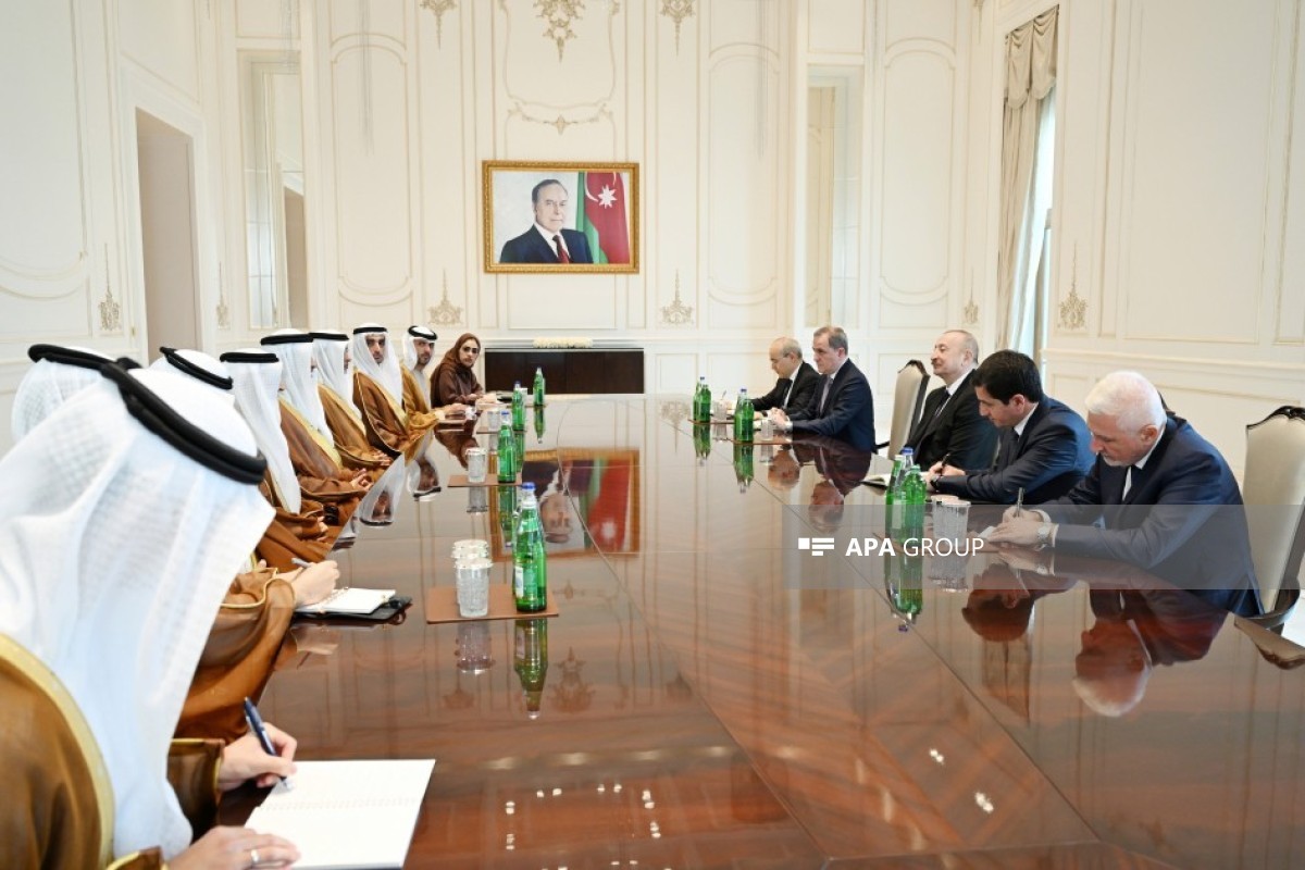 President of Azerbaijan Ilham Aliyev received delegation from the UAE