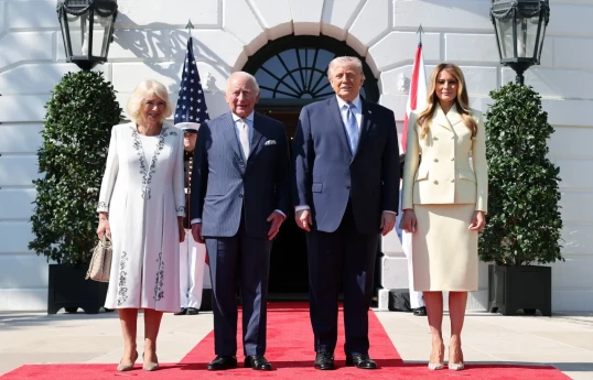 US President greets King Charles at White House