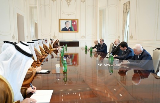 President of Azerbaijan Ilham Aliyev received delegation from the UAE