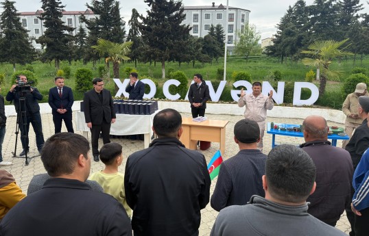 Azerbaijan relocates former IDPS to Khojavend city and Khanoba village, families receive house keys - UPDATED  -PHOTO 