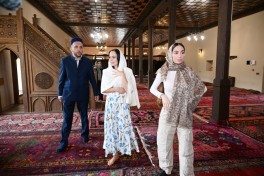 Leyla Aliyeva and Arzu Aliyeva visit Sheki Khan’s Mosque Complex