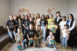 Leyla Aliyeva and Arzu Aliyeva visit Social Service Orphanage in Sheki