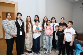 Leyla Aliyeva and Arzu Aliyeva visit Social Service Orphanage in Sheki