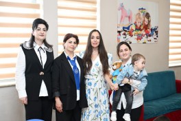 Leyla Aliyeva and Arzu Aliyeva visit Social Service Orphanage in Sheki