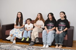Leyla Aliyeva and Arzu Aliyeva visit Social Service Orphanage in Sheki