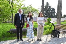 Leyla Aliyeva and Arzu Aliyeva attend opening of historical and architectural monuments after restoration in Sheki city - PHOTO 