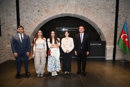 Leyla Aliyeva and Arzu Aliyeva attend opening of historical and architectural monuments after restoration in Sheki city - PHOTO 