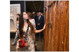 Leyla Aliyeva and Arzu Aliyeva attend opening of historical and architectural monuments after restoration in Sheki city - PHOTO 