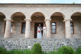 Leyla Aliyeva and Arzu Aliyeva attend opening of historical and architectural monuments after restoration in Sheki city - PHOTO 