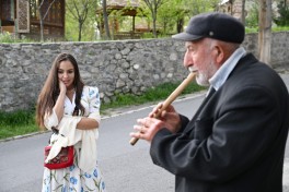 Leyla Aliyeva and Arzu Aliyeva attend opening of historical and architectural monuments after restoration in Sheki city - PHOTO 