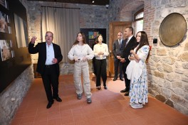 Leyla Aliyeva and Arzu Aliyeva attend opening of historical and architectural monuments after restoration in Sheki city - PHOTO 