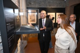 Leyla Aliyeva and Arzu Aliyeva attend opening of historical and architectural monuments after restoration in Sheki city - PHOTO 