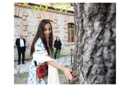 Leyla Aliyeva and Arzu Aliyeva attend opening of historical and architectural monuments after restoration in Sheki city - PHOTO 