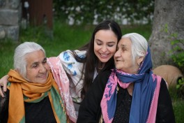 Leyla Aliyeva and Arzu Aliyeva attend opening of historical and architectural monuments after restoration in Sheki city - PHOTO 