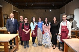 Leyla Aliyeva and Arzu Aliyeva attend opening of historical and architectural monuments after restoration in Sheki city - PHOTO 