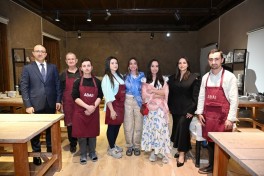 Leyla Aliyeva and Arzu Aliyeva visit “ABAD” Ceramics and Applied Arts Center in Sheki
