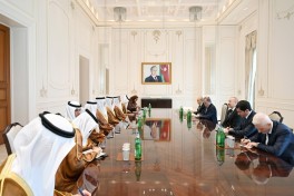 President of Azerbaijan Ilham Aliyev received delegation from the UAE