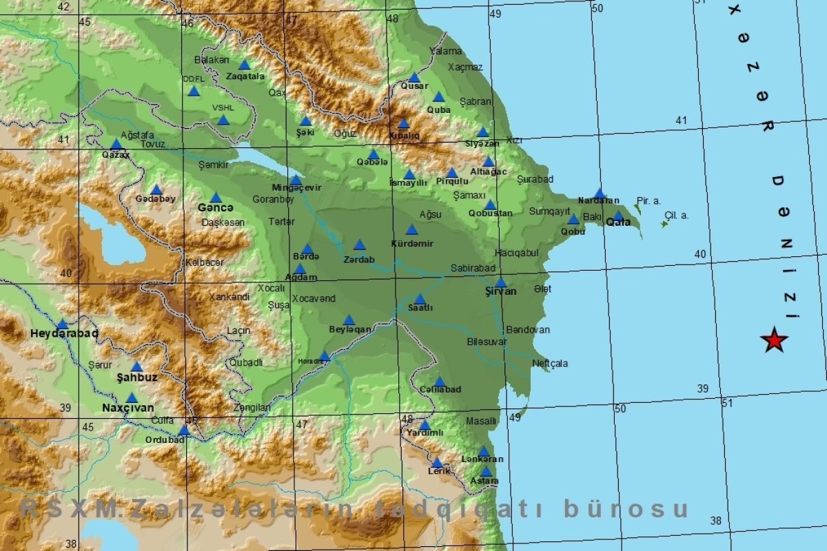Quake hits the Caspian Sea