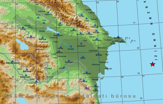 Quake hits the Caspian Sea