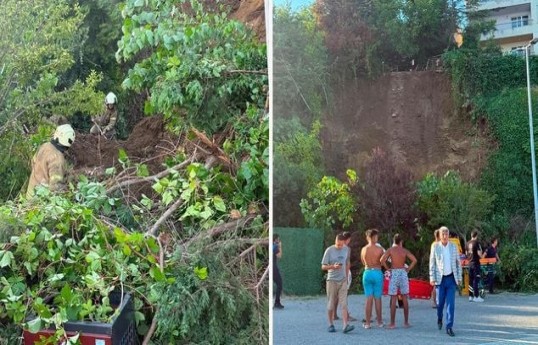 Landslide in Istanbul’s Buyukcekmece: There are people trapped
