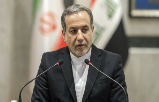 Iran's Foreign Minister Abbas Araghchi, Iranian top negotiator Mohammad Bagher Ghalibaf