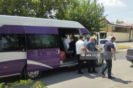 Next relocation convoy reaches Khojavand city, Girmizi Bazar settlement and Khojavand village - UPDATED-1  - PHOTO 