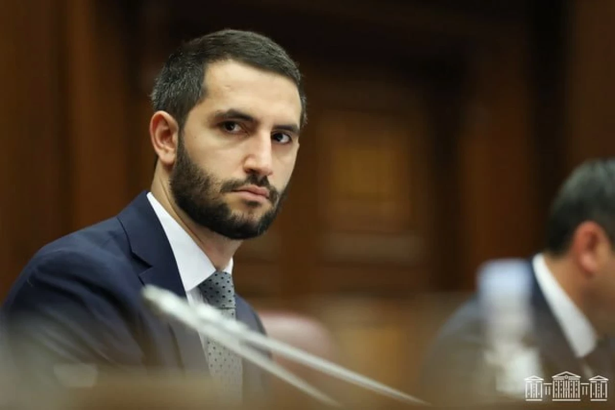 Armenia’s newly elected parliamentary speaker, Ruben Rubinyan