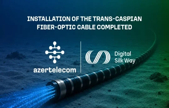 Installation of the Trans-Caspian Fiber-Optic Cable on the seabed of the Caspian Sea completed