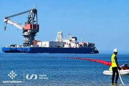 Installation of the Trans-Caspian Fiber-Optic Cable on the seabed of the Caspian Sea completed